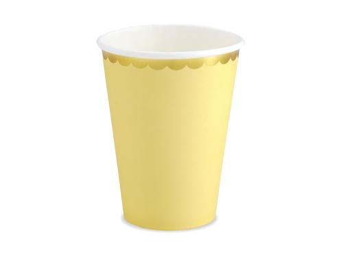 Чашки, светло-желтые, 220мл (1 упаковка / 6 шт.)