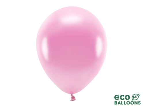 Eko baloni 30 cm metāliski, rozā (1 gab. / 10 gab.)
