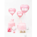 Фольгированный воздушный шар Heart - It&#39;s a girl, 45см, светло-розовый