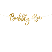 Баннер Bubbly Bar, золото, 83x21см