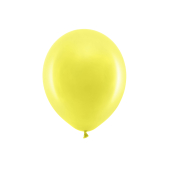 Varavīksnes baloni 30 cm pasteļi, dzelteni (1 gab. / 100 gab.)