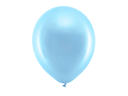 Varavīksnes baloni 30 cm metāliski, zili (1 gab. / 100 gab.)