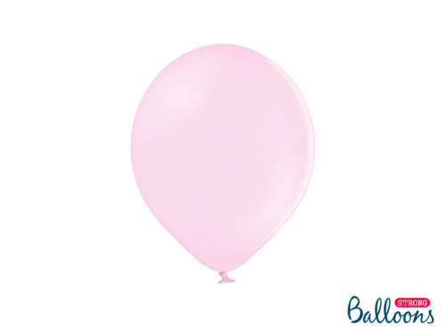Spēcīgi baloni 27 cm, pasteļi gaiši rozā (1 gab. / 100 gab.) Spēcīgi baloni 27 cm, pasteļi gaiši rozā (1 gab. / 100 gab.)
