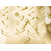 Hanging decorations Swirls, gold (1 pkt / 5 pc.) Hanging decorations Swirls, gold (1 pkt / 5 pc.)