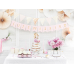 Place card holders Hearts, rose gold, 2.5 cm (1 pkt / 10 pc.)