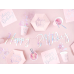 Салфетки Happy Birthday, светло-розовые, 33x33см (1 упаковка / 20 шт.)