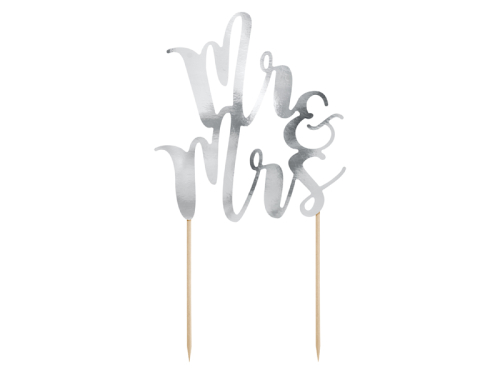 Топпер для торта Mr &amp; Mrs, 25,5см