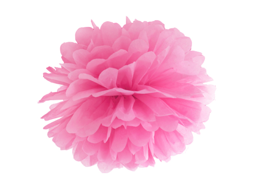 Saldpapīrs Pompons, rozā, 25cm