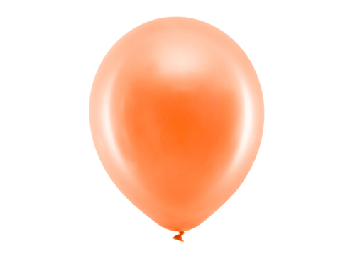 Varavīksnes baloni 30 cm metāliski, oranži (1 gab. / 100 gab.)
