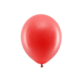 Varavīksnes baloni 30 cm pasteļtoņi, sarkani (1 gab. / 100 gab.)