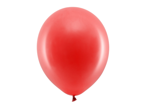Varavīksnes baloni 30 cm pasteļtoņi, sarkani (1 gab. / 100 gab.)
