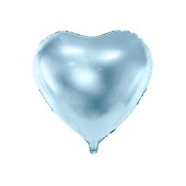 Folija balona sirds, 45 cm, debeszils