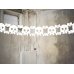 Paper garland Skulls, white, 3m Paper garland Skulls, white, 3m