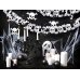 Paper garland Skulls, white, 3m Paper garland Skulls, white, 3m