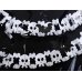Paper garland Skulls, white, 3m Paper garland Skulls, white, 3m