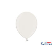 Spēcīgi baloni 27 cm, metāliski tīri balti (1 gab. / 100 gab.)