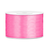 Satīna lente, rozā, 38mm/25m (1 gab. / 25 lm)