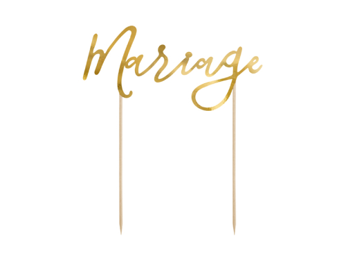Топпер для торта Mariage, золото, 22,5см Топпер для торта Mariage, золото, 22,5см