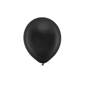 Воздушные шары Rainbow Balloons 23см металлик, черные (1 шт. / 100 шт.)