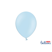 Spēcīgi baloni, 27 cm, pasteļzils (1 gab. / 100 gab.)