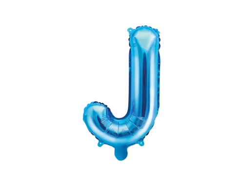 Воздушный шар из фольги Буква "J", 35см, синий