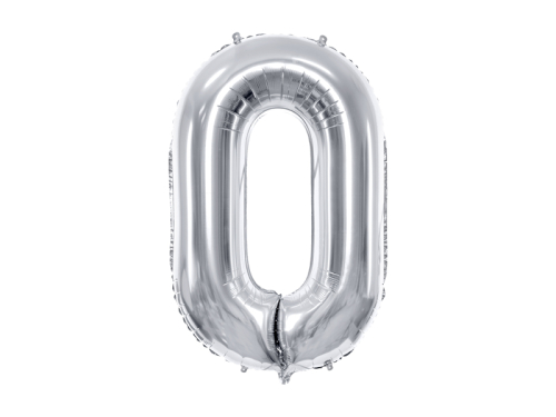 Folija balonu numurs '' 0 '', 86cm, sudrabs