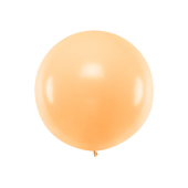 Apaļais balons 1m, pastelis gaiši persiks