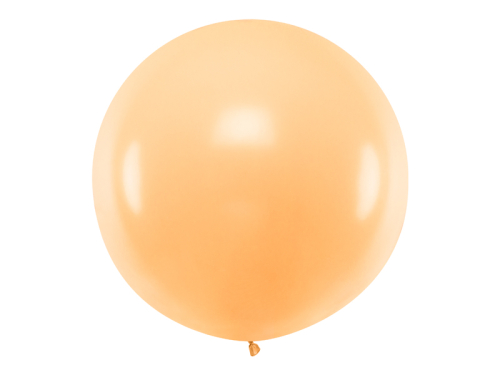 Apaļais balons 1m, pastelis gaiši persiks