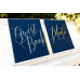 Guest Book, 20x24.5cm, navy blue, 22 pages
