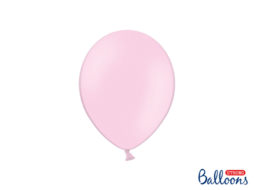 Spēcīgi baloni 23 cm, pasteļkrāsas mazuļu rozā (1 gab. / 100 gab.)