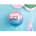 Воздушный шар из фольги Ombre Ball, фиолетовый и синий, 35см