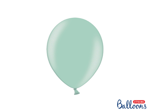 Воздушные шары Strong Balloons 23см, Мятно-зеленый металлик (1 шт. / 50 шт.)