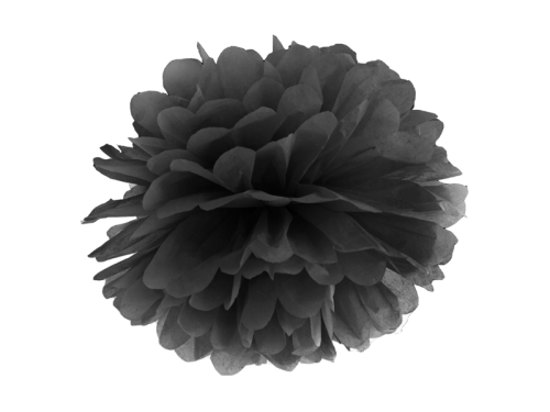 Салфетка Pompom, черная, 25см