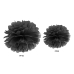Saldpapīrs Pompons, melns, 25cm Saldpapīrs Pompons, melns, 25cm