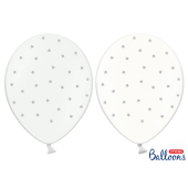 Strong Balloons Stars, 30см, серебро (1 шт. / 50 шт.)