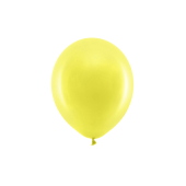 Varavīksnes baloni 23 cm pasteļi, dzelteni (1 gab. / 100 gab.)