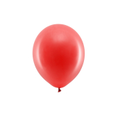 Varavīksnes baloni 23 cm pasteļi, sarkani (1 gab. / 100 gab.)