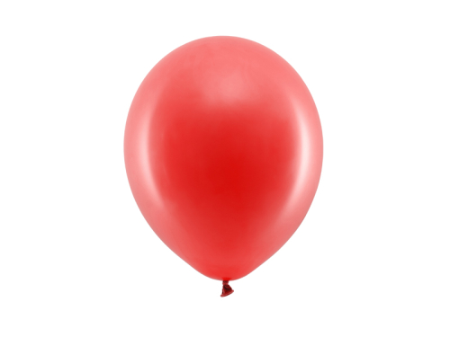 Varavīksnes baloni 23 cm pasteļi, sarkani (1 gab. / 100 gab.)