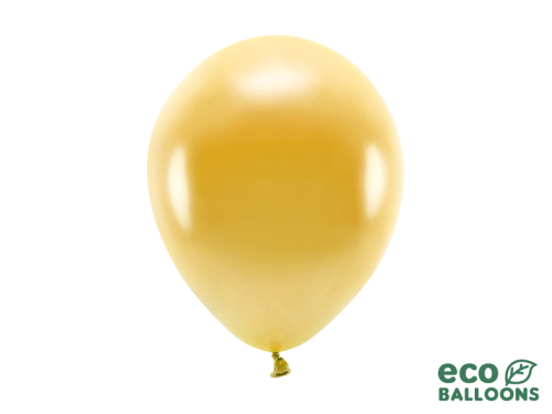 Eko baloni 26 cm metāliski, zeltaini (1 gab. / 10 gab.)