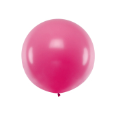 Round Balloon 1m, Pastel Fuchsia
