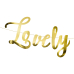 Banner Lovely Swan, spogulis zelts, 64x21,3cm