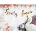 Banner Lovely Swan, spogulis zelts, 64x21,3cm