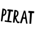 Banner Pirates Party, melns, 14x100cm