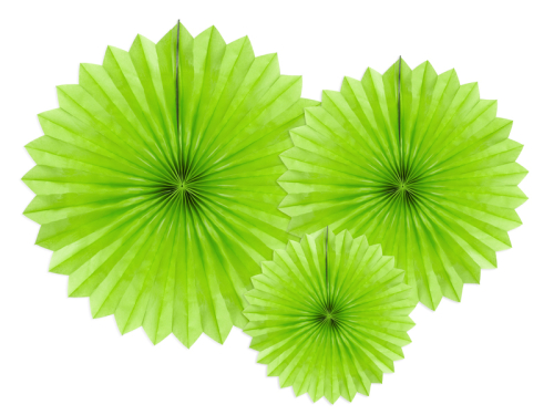 Tissue fan, green apple, 20-40cm (1 pkt / 3 pc.) Tissue fan, green apple, 20-40cm (1 pkt / 3 pc.)