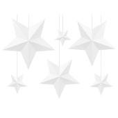Apdares zvaigznes, baltas (1 gab. / 6 gab.)