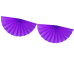 Tissue garland Rosettes, violet, 3m Tissue garland Rosettes, violet, 3m