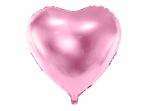 Сердце из фольги, 61см, светло-розовый