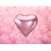 Folija balona sirds, 61 cm, gaiši rozā