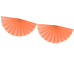 Tissue garland Rosettes, peach, 3m