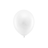Varavīksnes baloni 23 cm pasteļi, balti (1 gab. / 100 gab.)